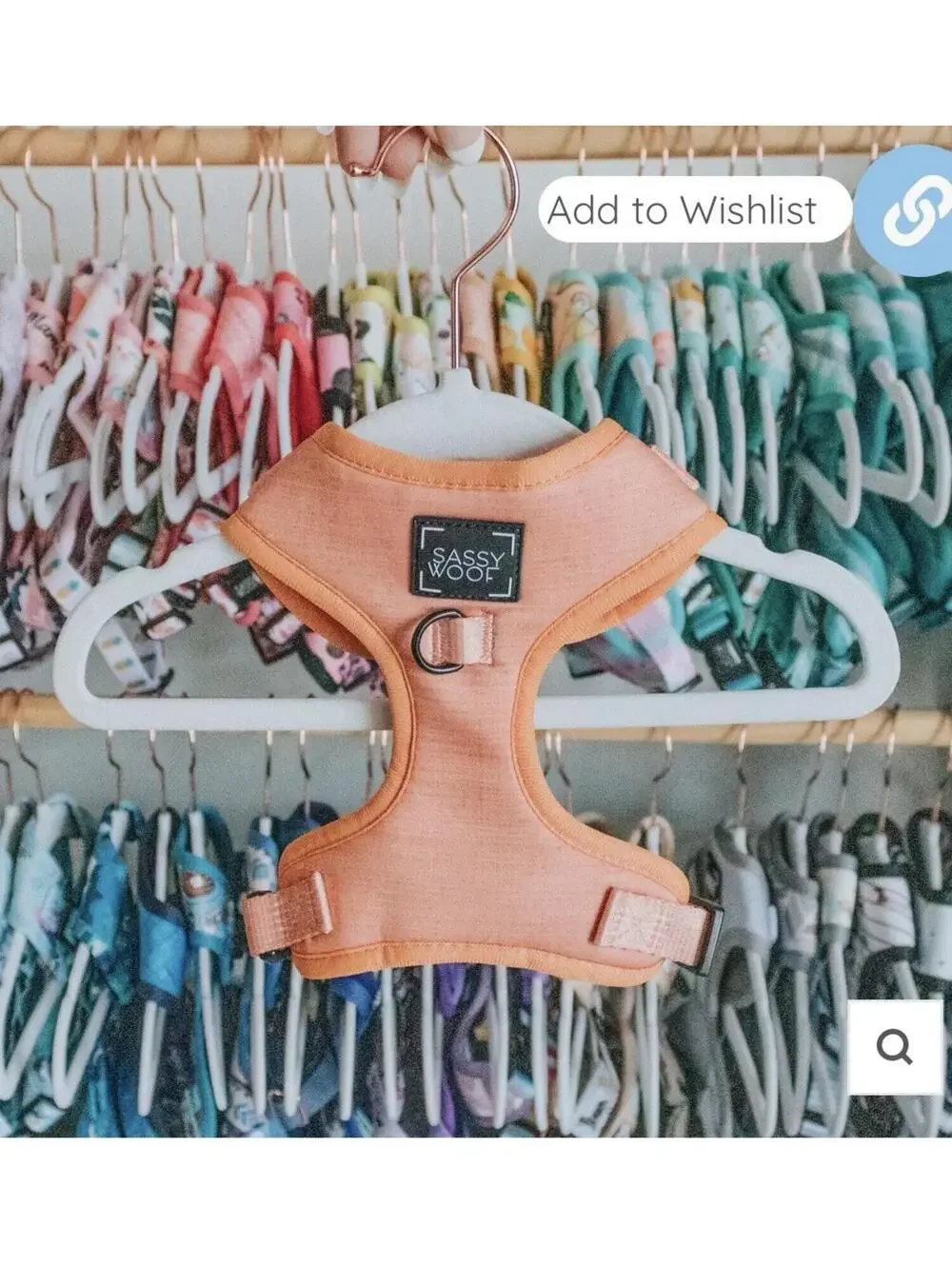 (RGB1) Sassy Woof Apple Cider Adjustable No-Pull Dog Harness Size Medium